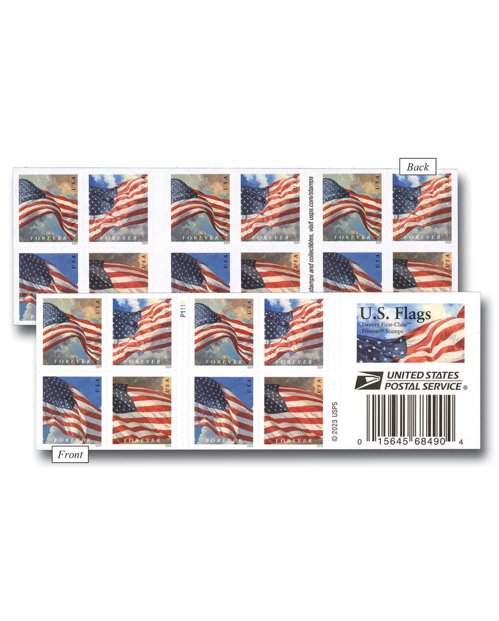 U.S. Flags 2024 Stamps(5 Books 100 stamps) U.S. Flags 2024 Stamps(5 Books 100 stamps)