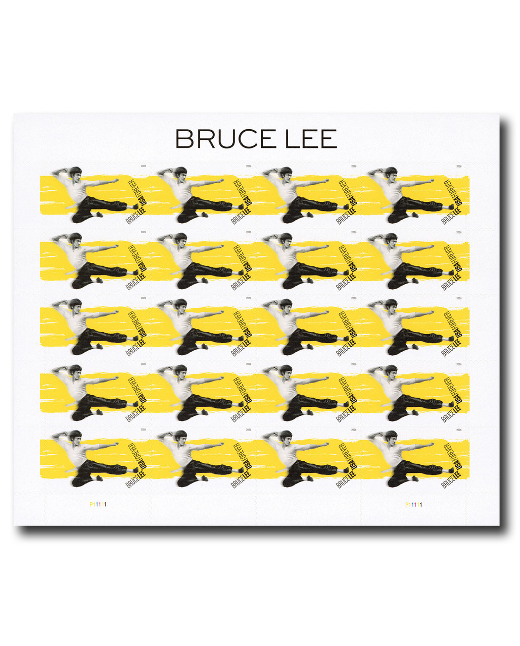 Bruce Lee Stamps 2026(5 Sheets 100 Stamps) Bruce Lee Stamps 2026(5 Sheets 100 Stamps)